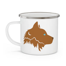 Load image into Gallery viewer, Enamel Husky Camping Mug